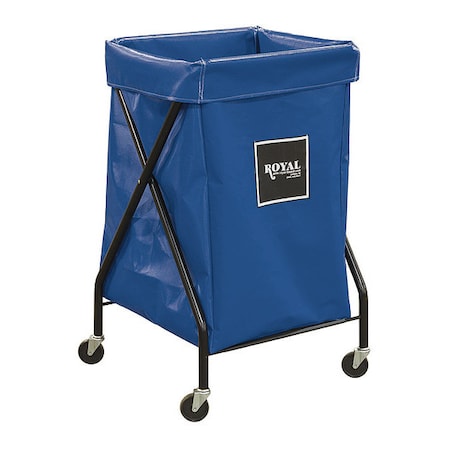Royal Basket Trucks X-Frame Cart, 6 Bu, Blue Vinyl G06-BBX-XFA-3ONN