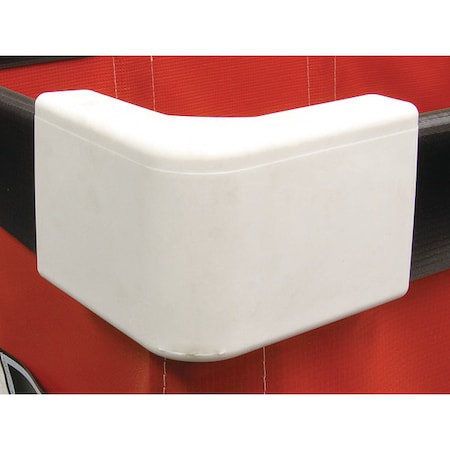 Royal Basket Trucks Corner Bumper Kit, White, 4/set, PK4 G00-WHX-BMK