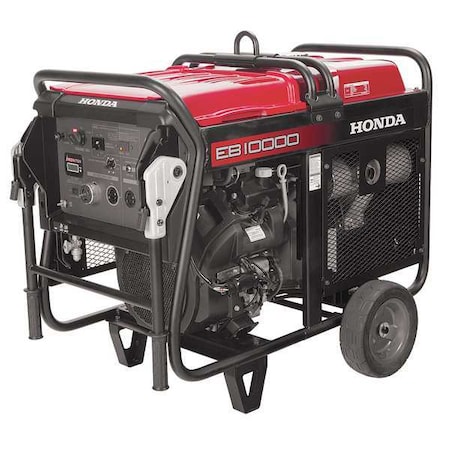 Honda Portable Generator, Gasoline, 9000 Rated, 10,000 Surge, Electric Start, 75/37.5 A EB10000AH