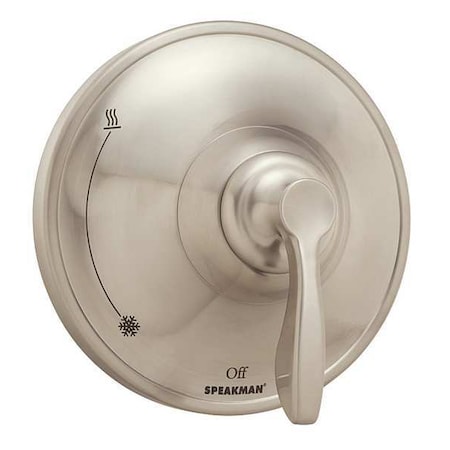 Speakman Wall Shower Valve and Trim, Manual, 1, Brushed Nickel SM-10000-P-BN