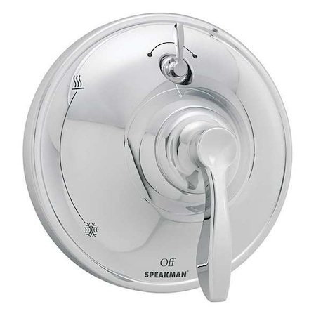 Speakman Wall Shower Valve and Trim, Manual, 1, Polished Chrome SM-10400-P