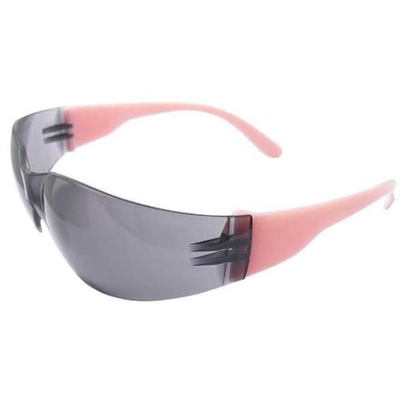 Deltaplus Girl Power at Work, Safety Glasses, Anti-Fog, Gray Lens, Pink Frame, Frameless 17947