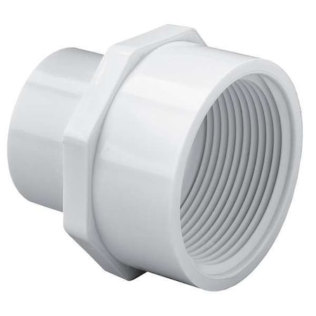 Zoro Select PVC Reducer, Socket x FNPT, 1 in x 3/4 in Pipe Size 435131
