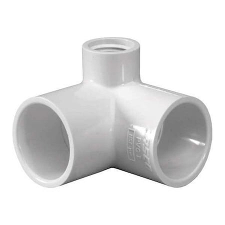 Zoro Select PVC Reducing Elbow, Socket x Socket x FNPT, 3/4 in x 1/2 in Pipe Size 414101