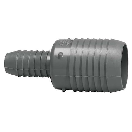 Zoro Select PVC Coupling, Insert, 1 in x 1/2 in Pipe Size 1429-130