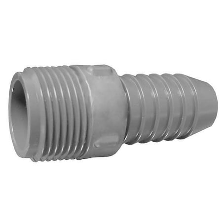 Zoro Select PVC Male Adapter, Insert x MNPT, 3 in Pipe Size 1436030