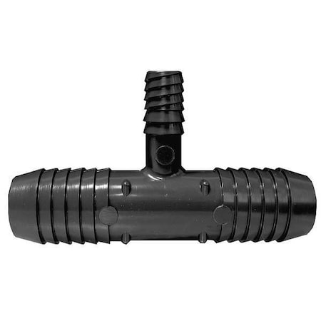 Zoro Select PVC Tee, Insert x Insert x Double Helix, 3/4 in Pipe Size 1401099