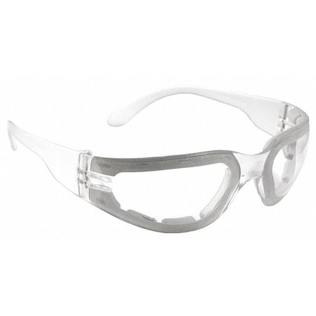 Radians Mirage Foam, Safety Glasses, Anti-Fog & Anti-Scratch, Clear Lens, Clear Frame, Full-Frame MRF111ID