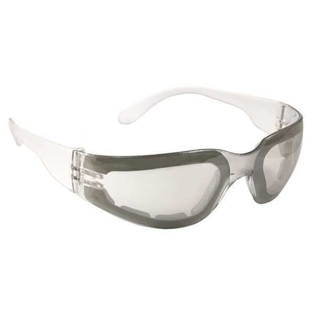 Radians Mirage Foam, Safety Glasses, Anti-Fog & Anti-Scratch, Light Gray Lens, Clear Frame, Full-Frame MRF191ID