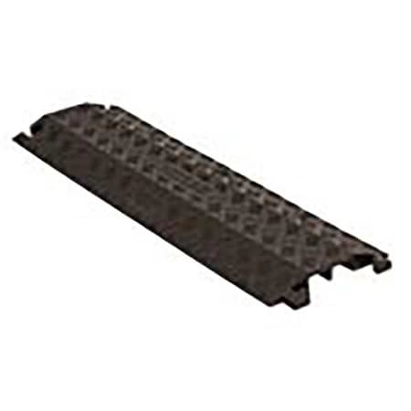 Fastlane Cable Protector, 1-1/2 in H, 38-1/2 in L, 10-3/4 in W, 2 Channel, Polyurethane, Black FL2X1.75-B