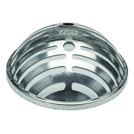 Zurn 6-7/8 " Aluminum Drain Dome P1900-semi-dome-alum