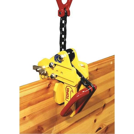 Tractel Nonmarring Plate Clamp, 1100 lb, Automatic 50428