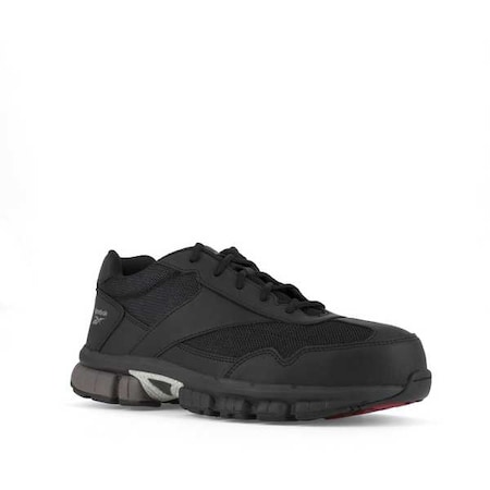 Reebok Men's Composite Toe Athletic Shoe, Black/Silver, 10 1/2, W, RB4895 RB4895