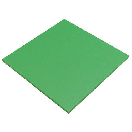 Zoro Select Green HDPE Cutting Board 24" L x 24" W x 0.500" Thick 22JM89