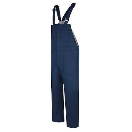 Bulwark Bib Overalls, 36 cal/sq cm ATPV, 31 1/2 in Inseam, ComforTouch(R), Hook-and-Loop, Snap BLC8NV RG L