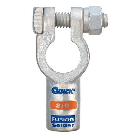 Quickcable Clamp, Solder, 2/0, Positive, PK5 406320P