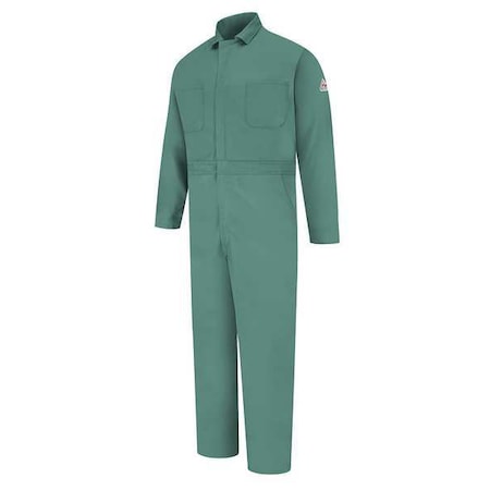 Bulwark Coverall, 11 cal/sq cm ATPV, XL, 30 1/2 in Inseam, 100% Cotton, Snap CEW2VG RG XL