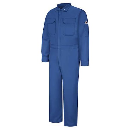 VF IMAGEWEAR Flame Resistant Coverall, Blue, Cotton/Nylon, 50 CLB2RB LN 50