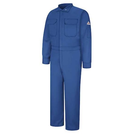 Bulwark Coverall, 5.2 cal/sq cm ATPV, 4XL, 30 1/2 in Inseam, 93% Nomex Aramid/5% Kevlar(R)/2% Other, Zipper CNB6RB RG 60