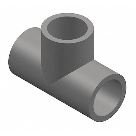 Zoro Select PVC Tee, Socket x Socket x Socket, 3 in Pipe Size 801-030