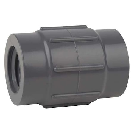 Zoro Select PVC Reducing Coupling, FNPT x FNPT, 1/4 in Pipe Size 830-002