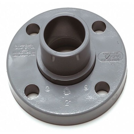 ZORO SELECT CPVC Flange, Schedule 80, 4" Pipe Size, Socket 9854-040