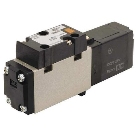 Smc Solenoid Air Control Valve, 1/8 In, 24VDC ZH07BLA-07-07