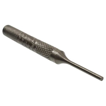 Mayhew Knurled Pin Punch, 5/64 Tip, 3/16x2-3/4 in 21601 | Zoro
