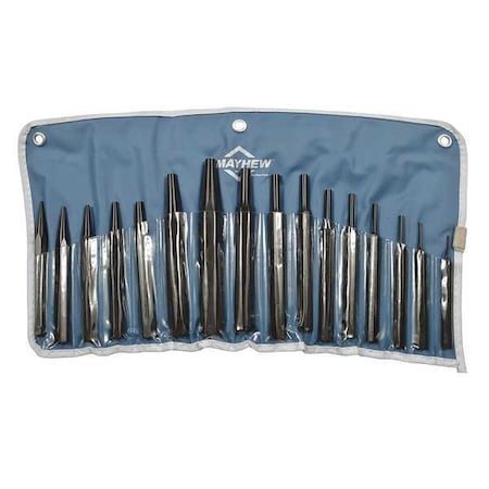 Mayhew Combination Punch Set, 16 Pieces 61341