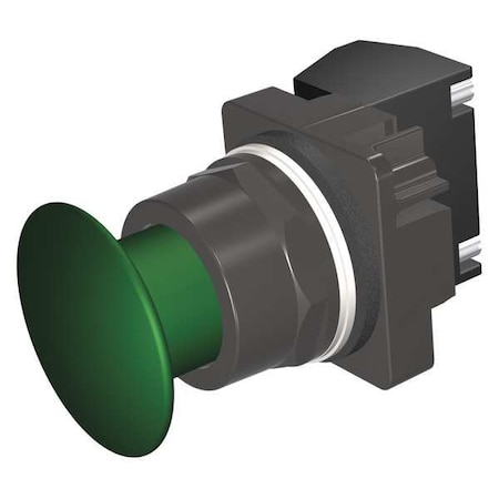 Siemens Push Button Operator, 30 mm, 1NO/1NC, Green 52BP2A3A