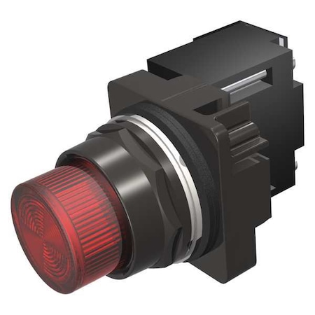 Siemens Pilot Light, Full Voltage, Red, 24VAC/DC 52BL4D2