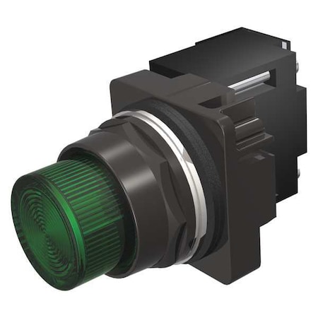 Siemens Pilot Light, Transformer, Grn, 120VAC, 30mm 52BL4G3