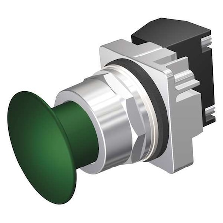 Siemens Push Button Operator, 30 mm, 1NO/1NC, Green 52PP2A3A