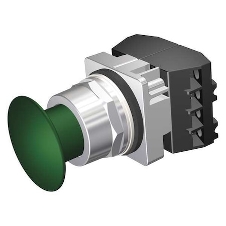 Siemens Push Button Operator, 30 mm, 2NC, Green 52PP2A3G