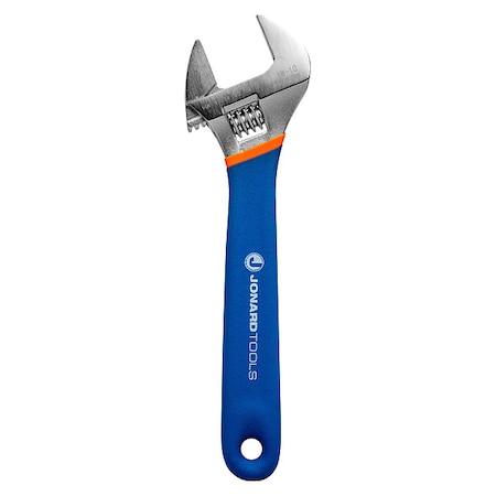 Jonard Tools Adj. Wrench, 10", 1-5/16" Cap., Chrome AW-10
