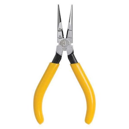 Jonard Tools 6 3/4 in Jonard's Long Nose Plier, Side Cutter Ergonomic With Dipped Plastic Grips Handle JIC-203