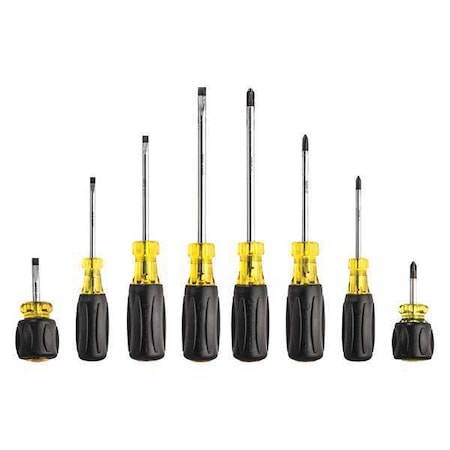 Jonard Tools Screwdriver Set, Slotted/Phillips, 8 pcs SDK-8