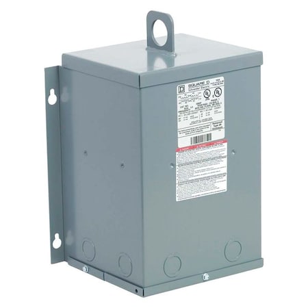 Square D Buck Boost Transformer, 3 kVA, NEMA 3R, 24/48V AC, 240/480V AC 3S82F
