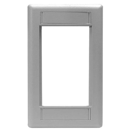 Hubbell Premise Wiring IStation Plate, Gray, 3U IMF1GY