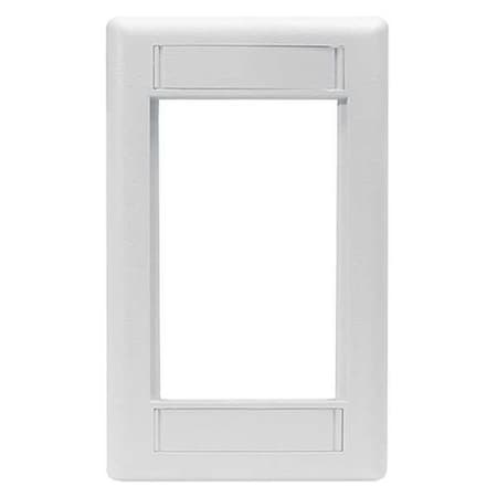 Hubbell Premise Wiring Hubbell iSTATION IMF1W Single Gang Modular Faceplate - 1-gang - White IMF1W