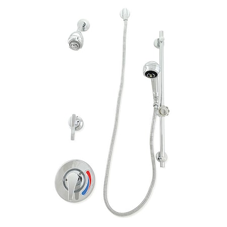 Zurn Wall Mounted, Shower Unit, Chrome Z7301-SS-MT-DV-2P-HW