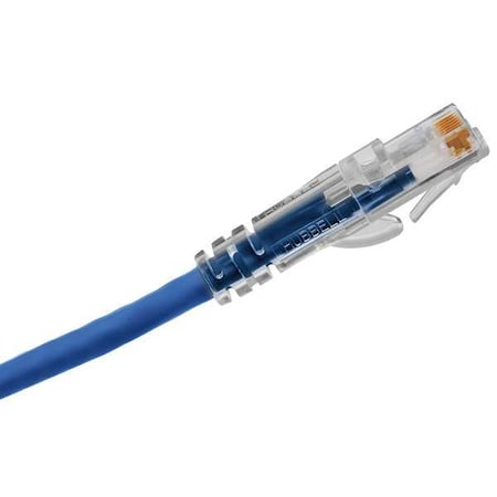 Hubbell Premise Wiring Ethernet Cable, Cat 6A, Blue, 7 ft. HC6AB07