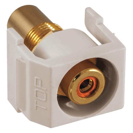 Hubbell Premise Wiring Inline Coupler, RCA, Duplex, Light Almond SFRCORROW