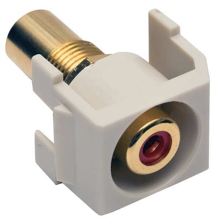Hubbell Premise Wiring Inline Coupler, RCA, Duplex, Light Almond SFRCRROW
