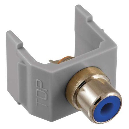 Hubbell Premise Wiring Connector, RCA, Duplex, Gray SFRCBGY