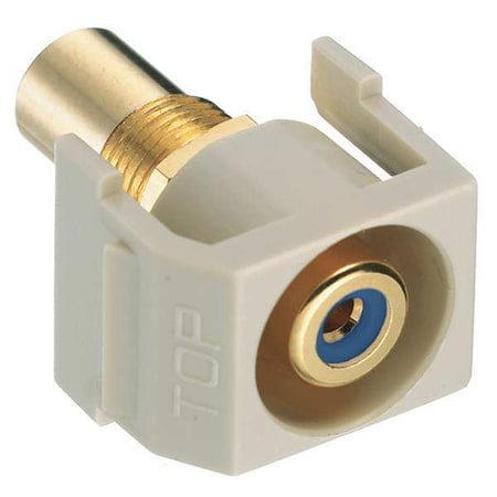 Hubbell Premise Wiring Connector, RCA, Duplex, Ivory SFRCBREI