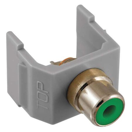 Hubbell Premise Wiring Connector, RCA, Duplex, Gray SFRCGNGY