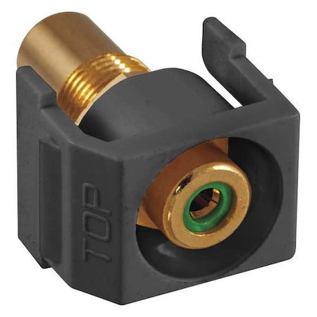 Hubbell Premise Wiring Inline Coupler, RCA, Duplex, Black SFRCGNRBK
