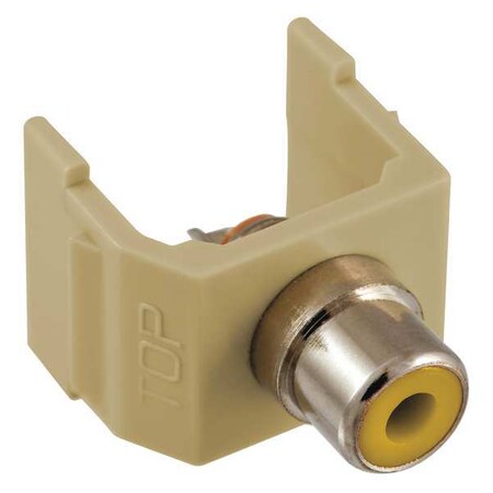 Hubbell Premise Wiring Connector, RCA, Duplex, Ivory SFRCYEI