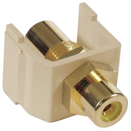 Hubbell Premise Wiring Inline Coupler, RCA, Duplex, Ivory SFRCYFFEI